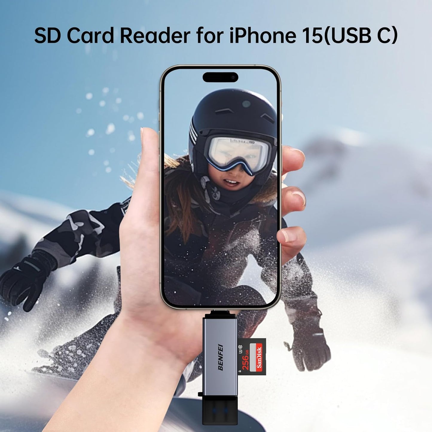 BENFEI 2-in-1 USB A & USB C Card Reader