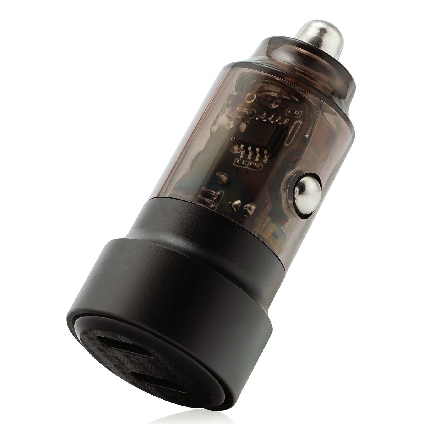 The J&W Company Mini Car Charger for Fast Charging – Dual USB Port Compact Car Adapter Compatible with iPhone, Android & All Smartphones