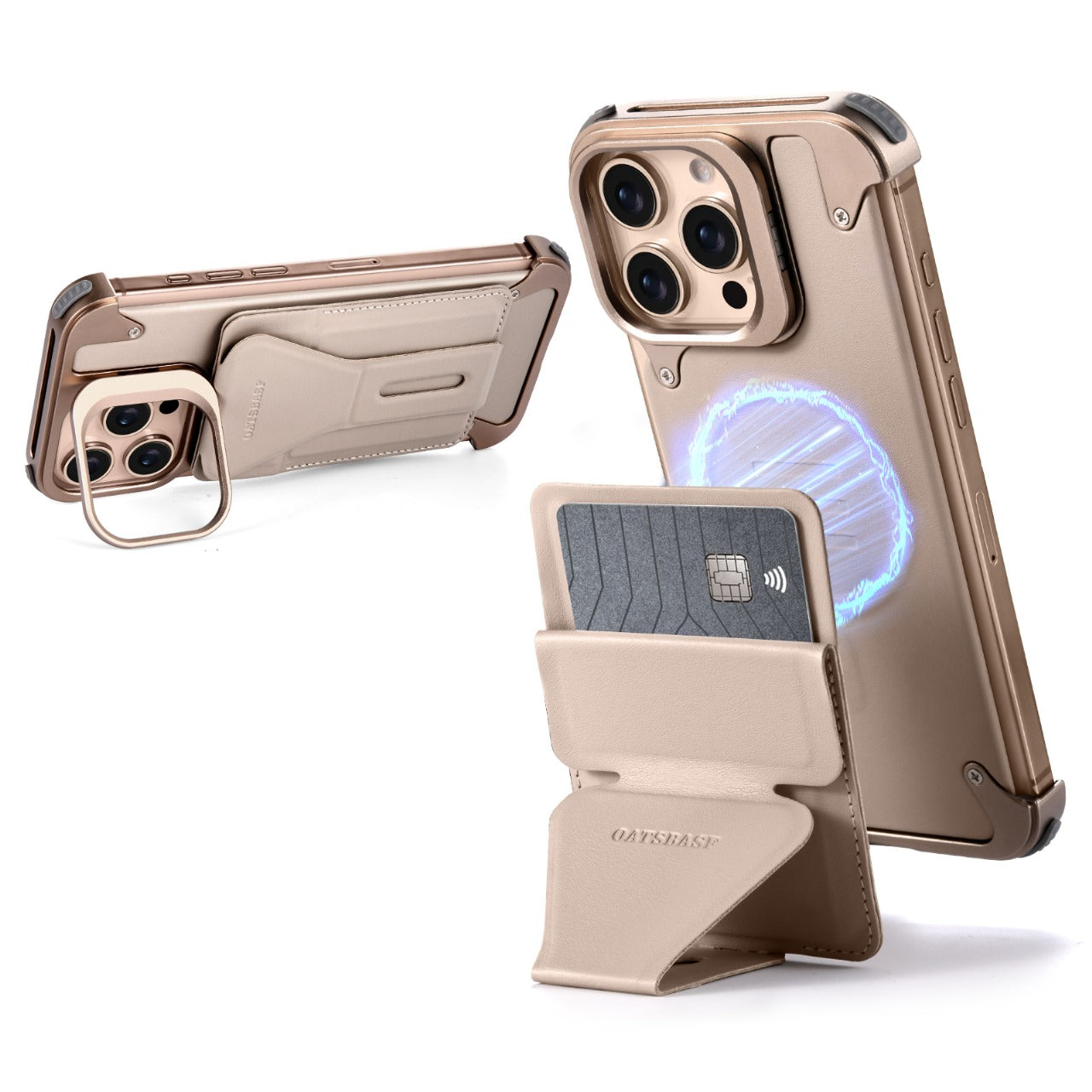 The J&W Company Magnetic Car Holder Phone Case for iPhone 16 Pro & 16 Pro Max – Strong Grip, Shockproof Protective Back Cover with Built-in Metal Plate