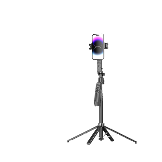 TrackPro AI – Intelligent Face Tracking Selfie Stick with Tripod | iOS & Android Compatible