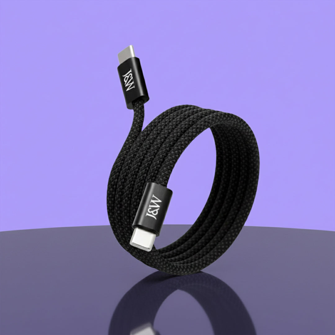 Zap Stick Magnetic USB-C Cable by J&W Company | Fast Charging & Detachable Connector | Durable and Tangle-Free