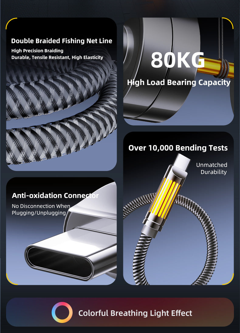J&W C-C Fishnet Braided Cable