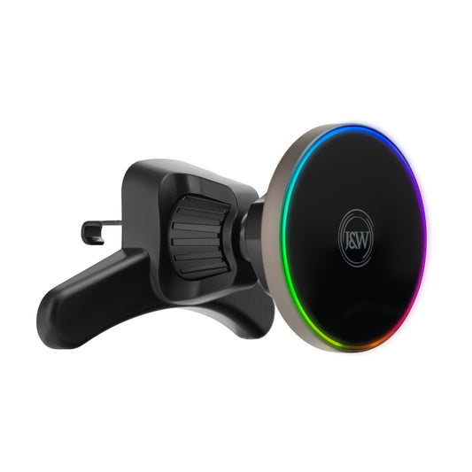 J&W Air Grap – Premium Magnetic RGB Car Mobile Holder