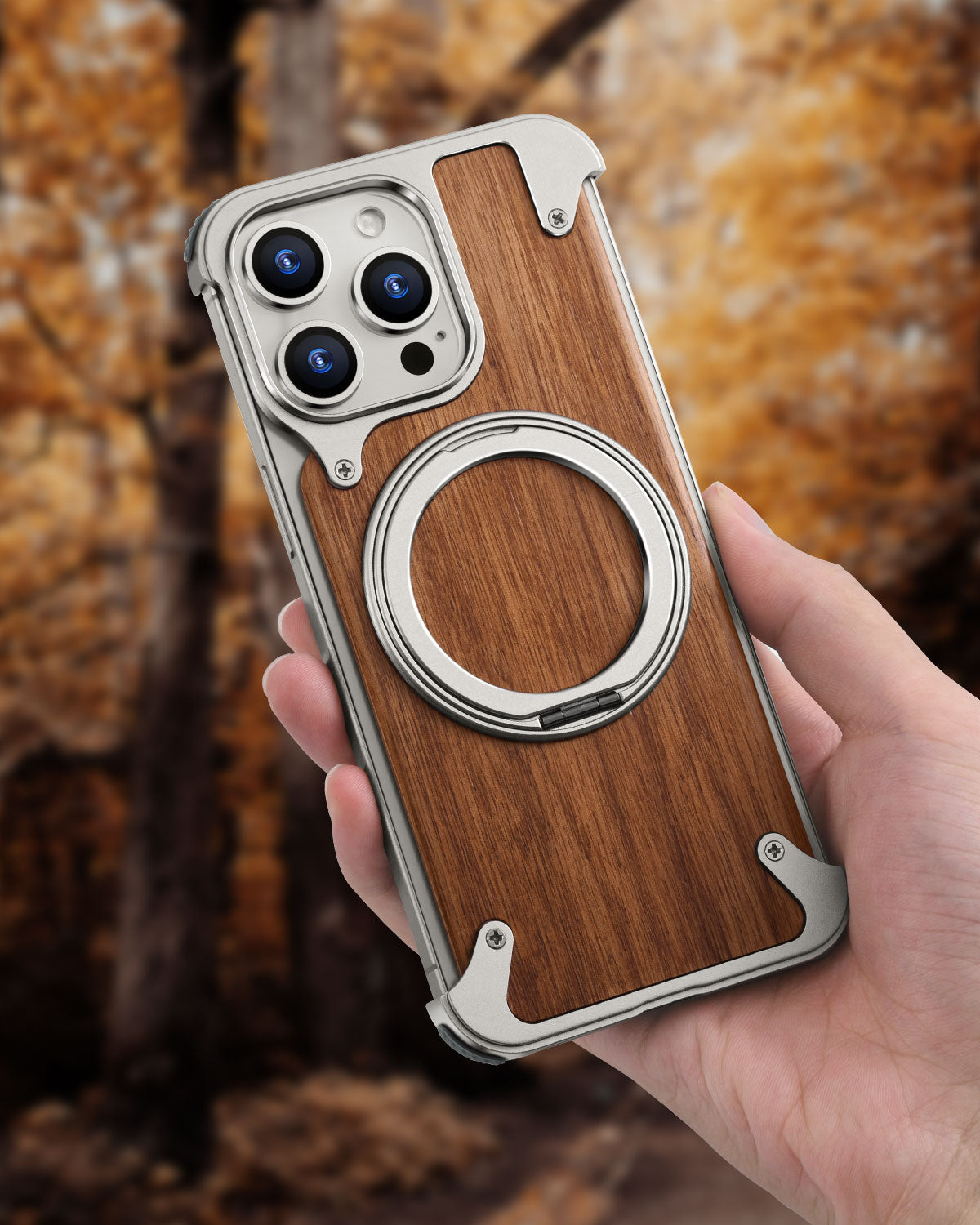 J&W WOODEN CASE ( TITANIUM )