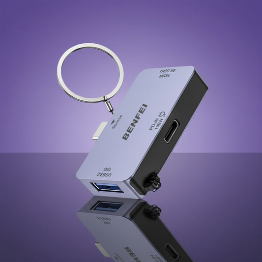 USB-C Hub 3-in-1 JW BENFEI | 4K HDMI Output, 100W PD Charging