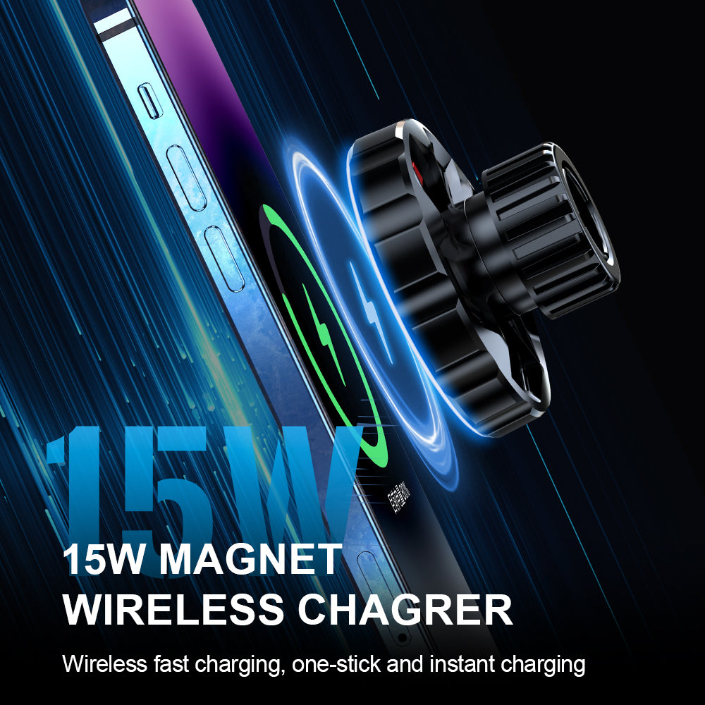 J&W Magsafe Wireless Charging holder with Metal Ring
