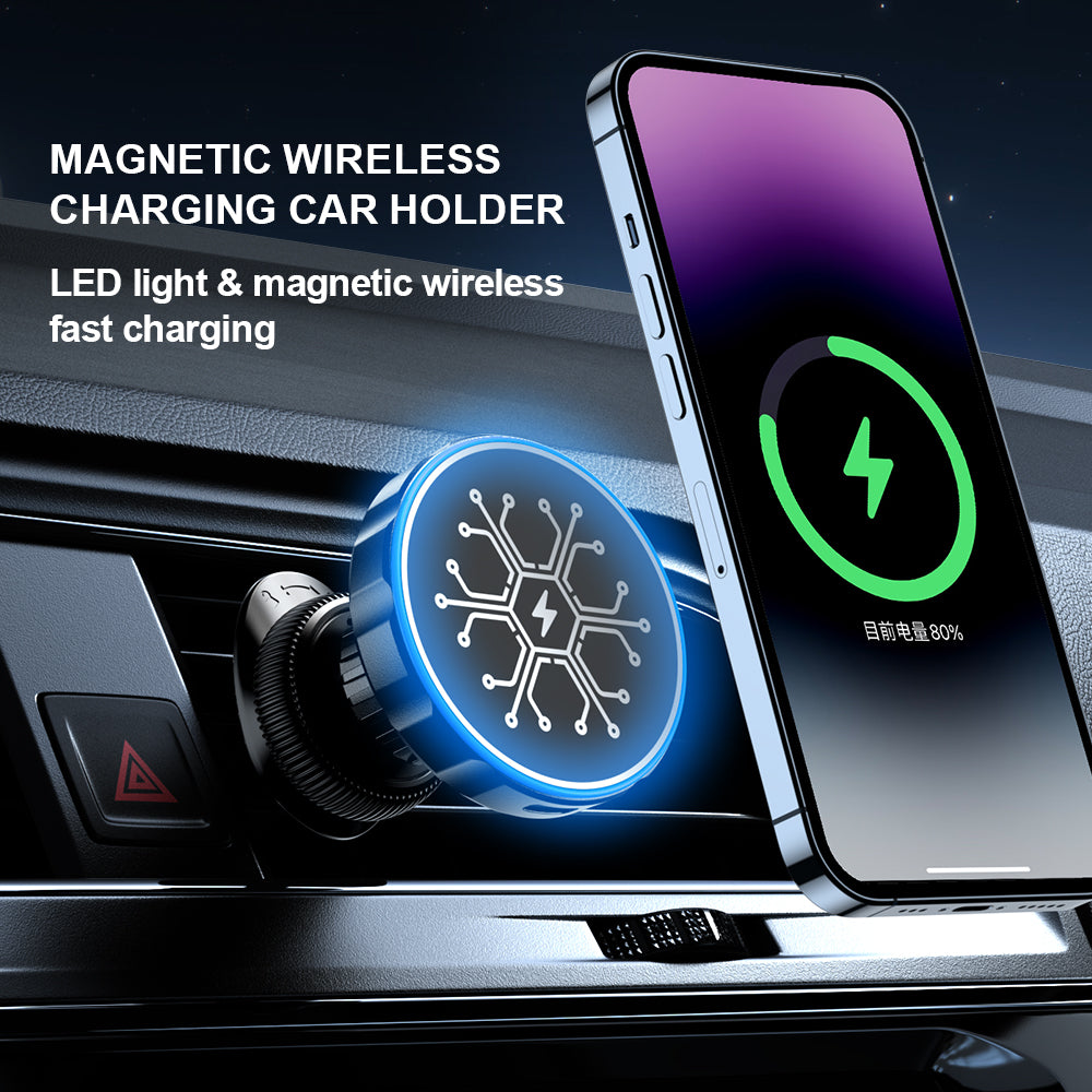 J&W Magsafe Wireless Charging holder with Metal Ring