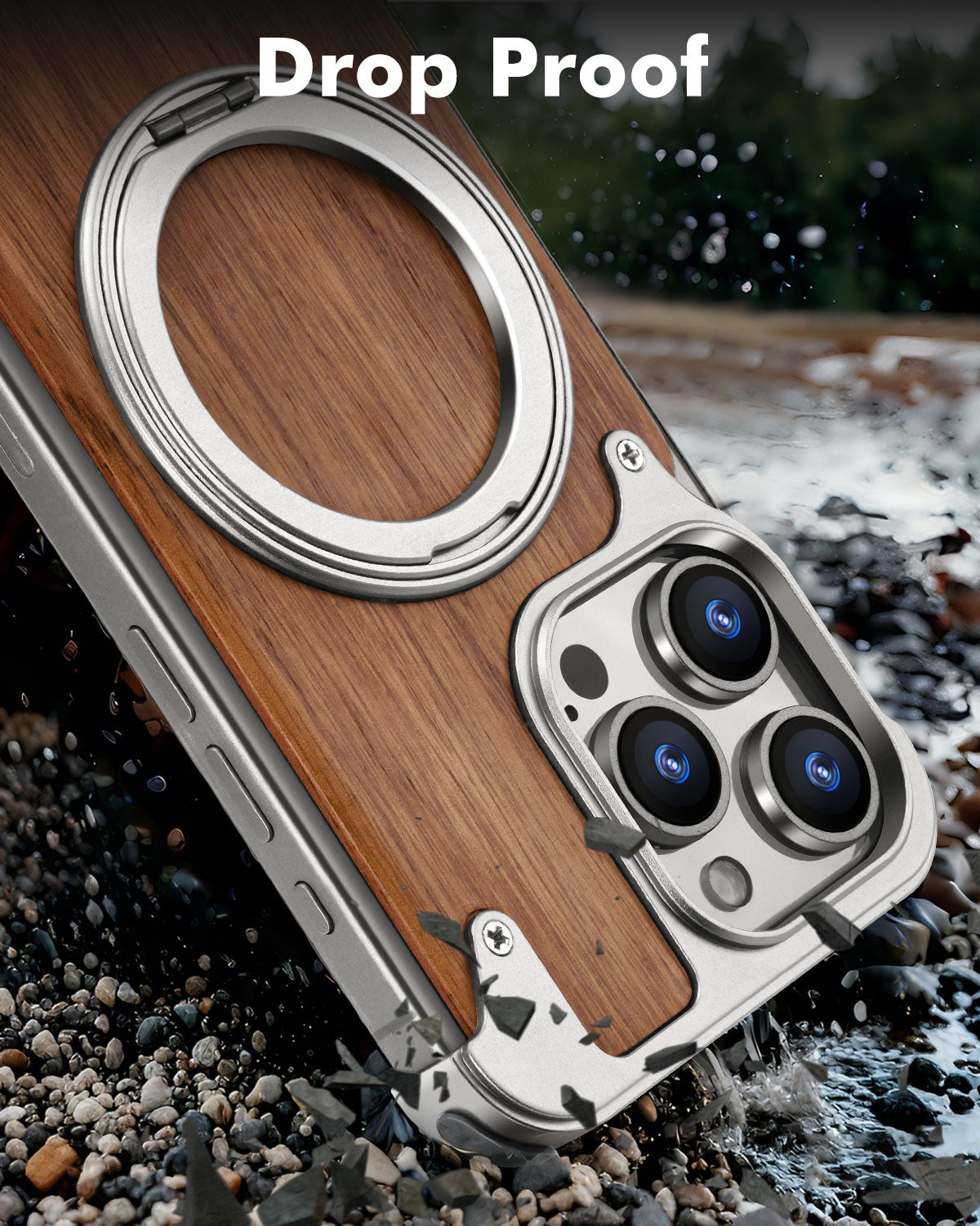 J&W WOODEN CASE ( TITANIUM )