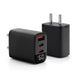 Best adapter for fast charging – Dynamo 60W black wall adapter with 2 Type-C and 1 USB port, perfect for phones, tablets, and laptops with premium design and multi-device support.


