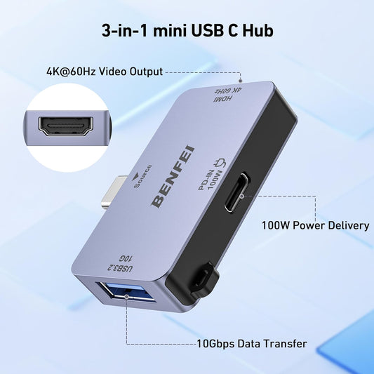 USB-C Hub 3-in-1 JW BENFEI 