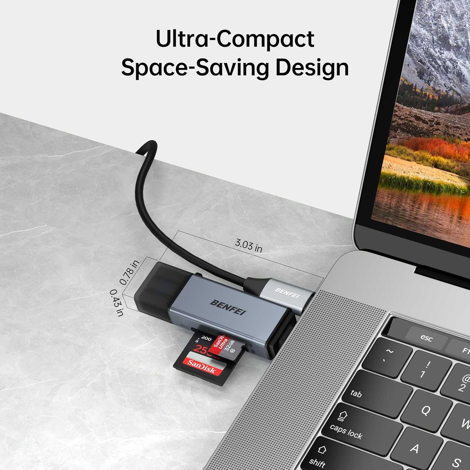 USB-C Hub 3-in-1 JW BENFEI 