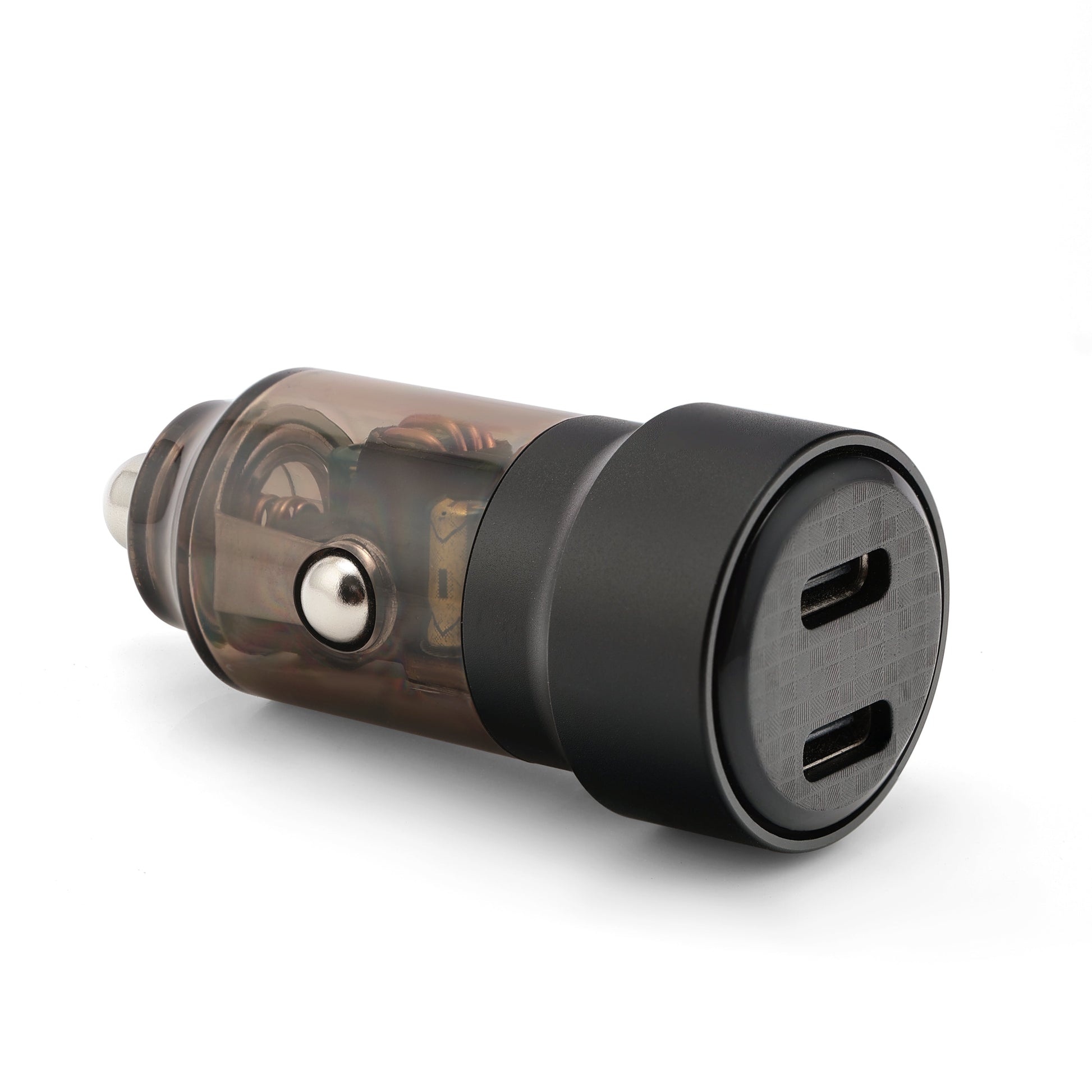 The J&W Company Mini Car Charger for Fast Charging – Dual USB Port Compact Car Adapter Compatible with iPhone, Android & All Smartphones
