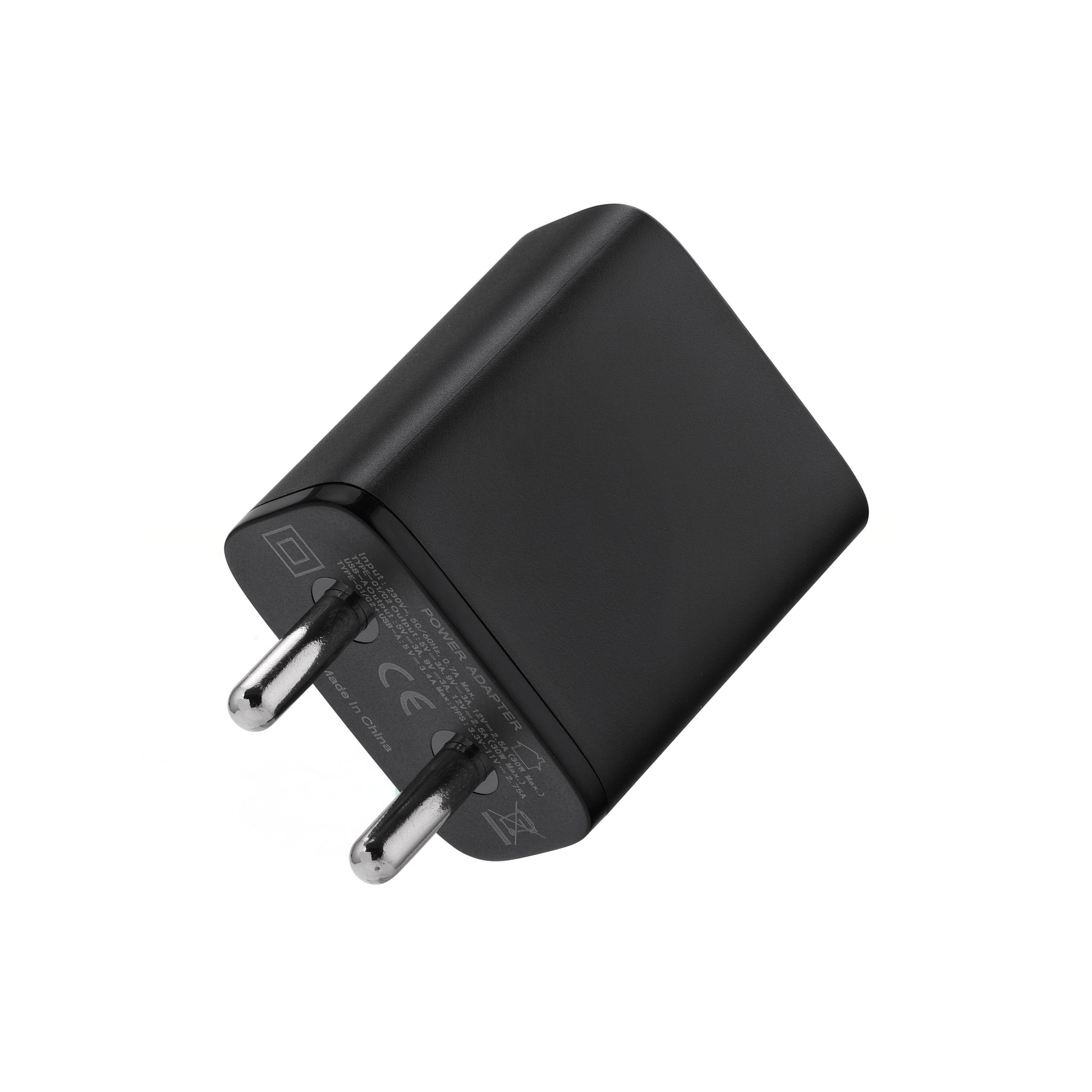 Best adapter for fast charging – Dynamo 60W black wall adapter with 2 Type-C and 1 USB port, perfect for phones, tablets, and laptops with premium design and multi-device support.

