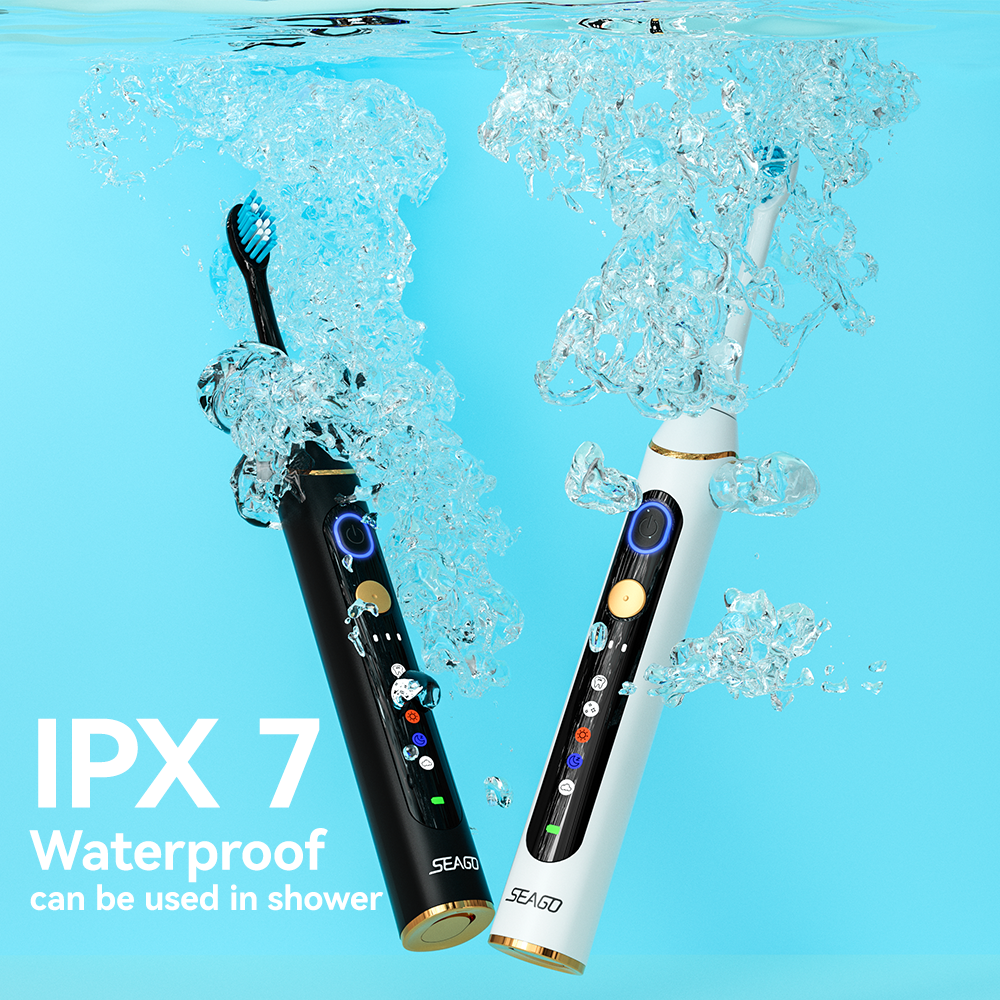 Electric Toothbrush Wave – Smart Display, Animation, and 5 Brushing Modes