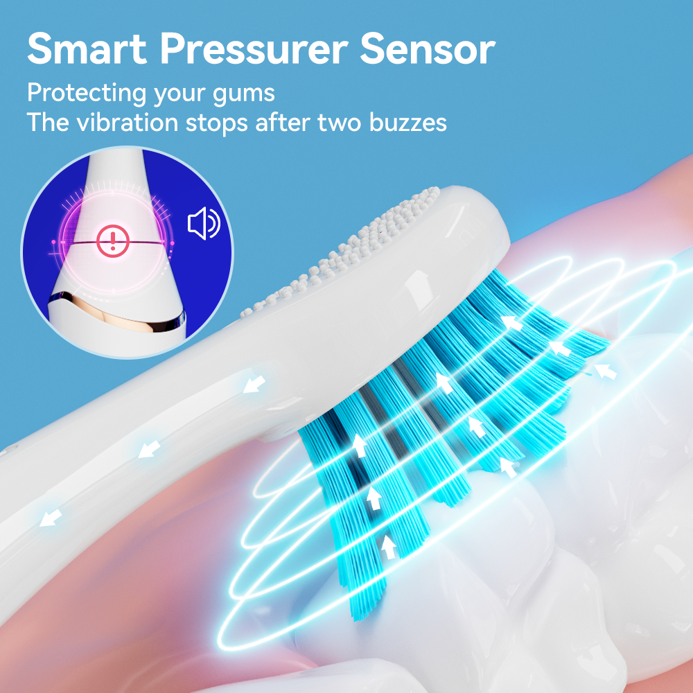 Electric Toothbrush Wave – Smart Display, Animation, and 5 Brushing Modes