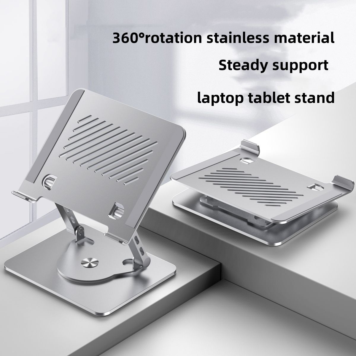 Best Roto 360° Laptop Stand by J&W Company – Rotating Adjustable Foldable