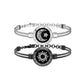 TOTWOO Long Distance Touch Bracelets for Couples, Vibration & Light up for Love Couples Bracelets | Long Distance Relationship Gifts for Girlfriend Bluetooth Pairing Jewelry