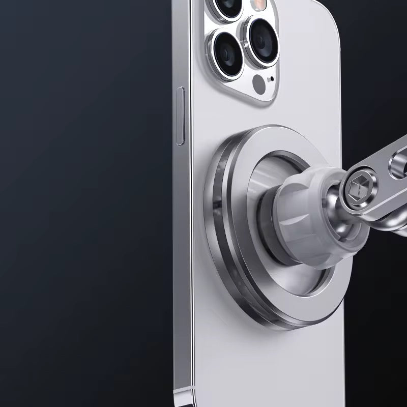 MagLock Pro – Premium CNC MagSafe Phone Holder with Desk Clamp & Multi-Adjust Arm