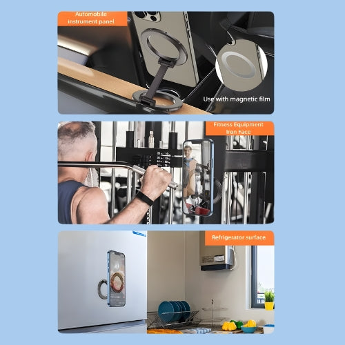 Magnetic Phone Holder - HoldSpire Dual Magnetic Mount | Ultra Grip & 360° Phone Rotation |