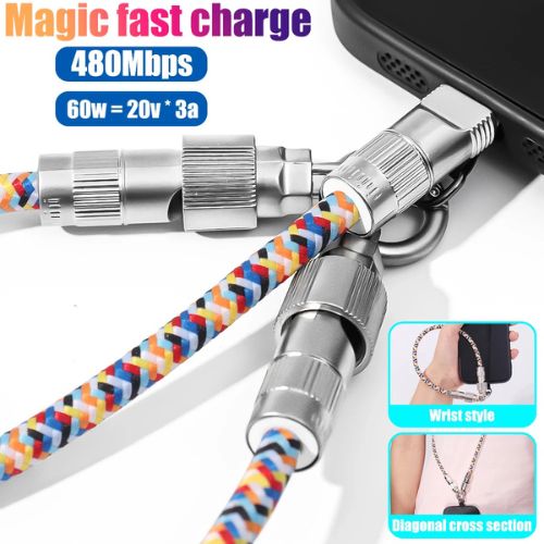 Lanyard Strap USB Charging Cable by J&W