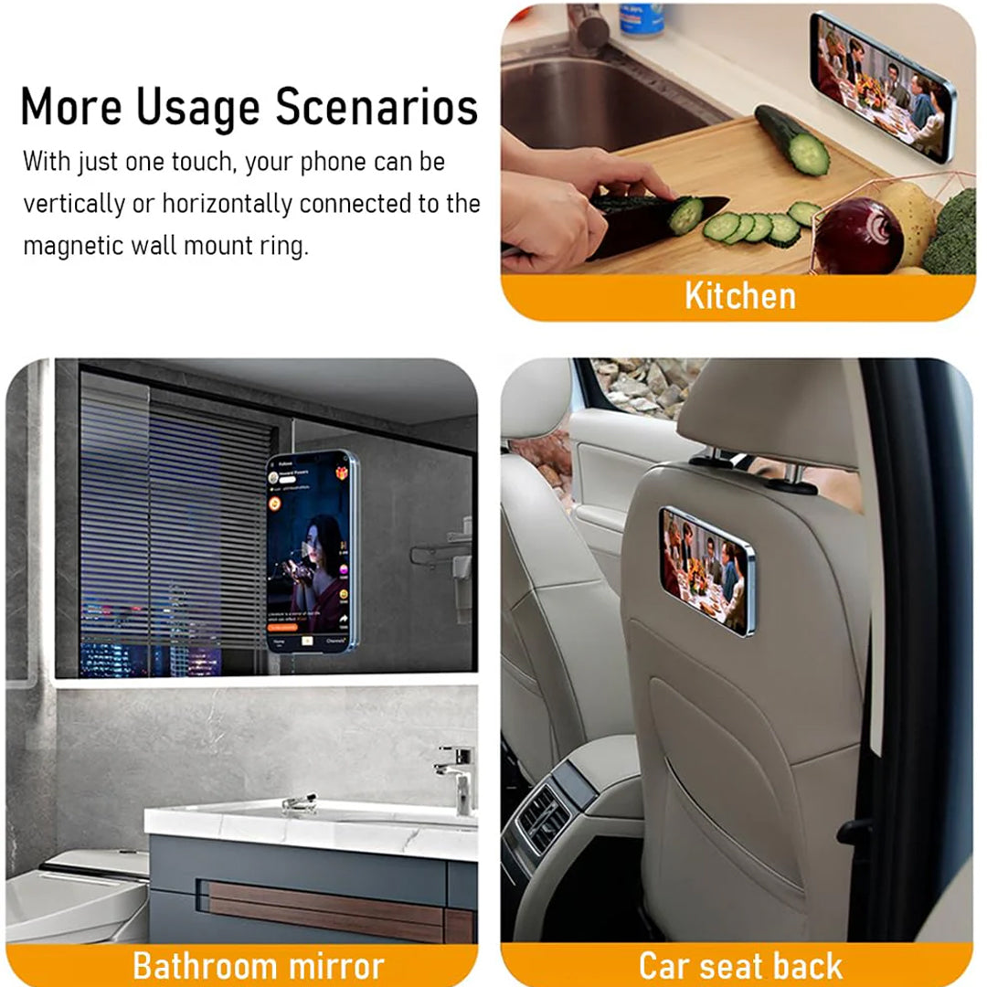 Strong Magnetic Grip for Android & Non-MagSafe Phones , Enables Use of MagSafe Accessories