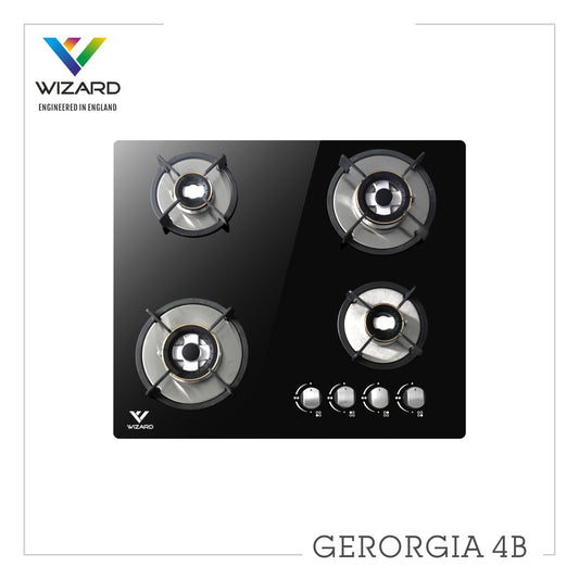 Wizard GEORGIA 4B Glass Automatic Hob by JW Company