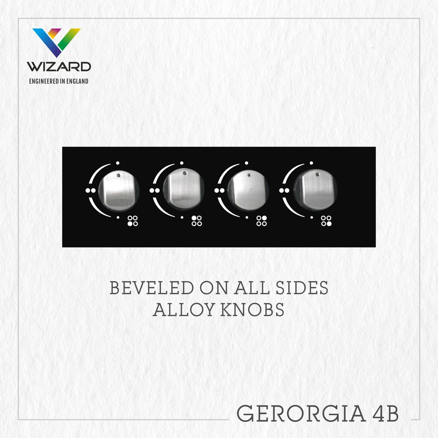 Wizard GEORGIA 4B Glass Automatic Hob by JW Company