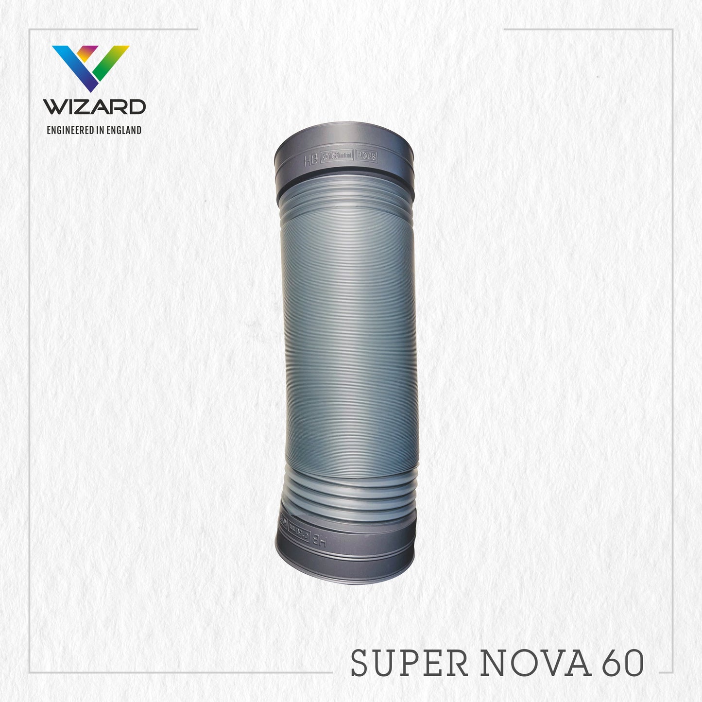 Wizard SUPER NOVA 60 Auto Clean Wall Mounted BLACK 1000 CMH Chimney by JW Company