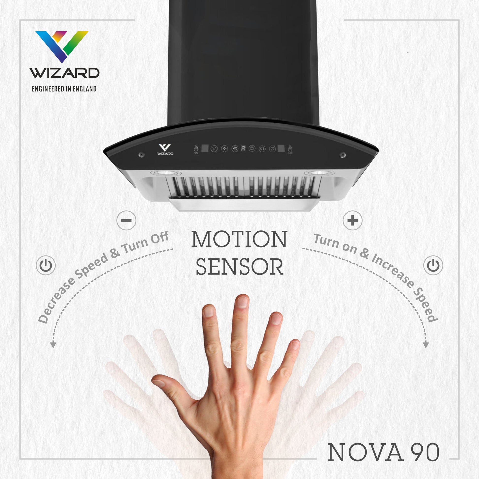 Wizard WCN90 Auto Clean Wall Mounted Black by JW Company
