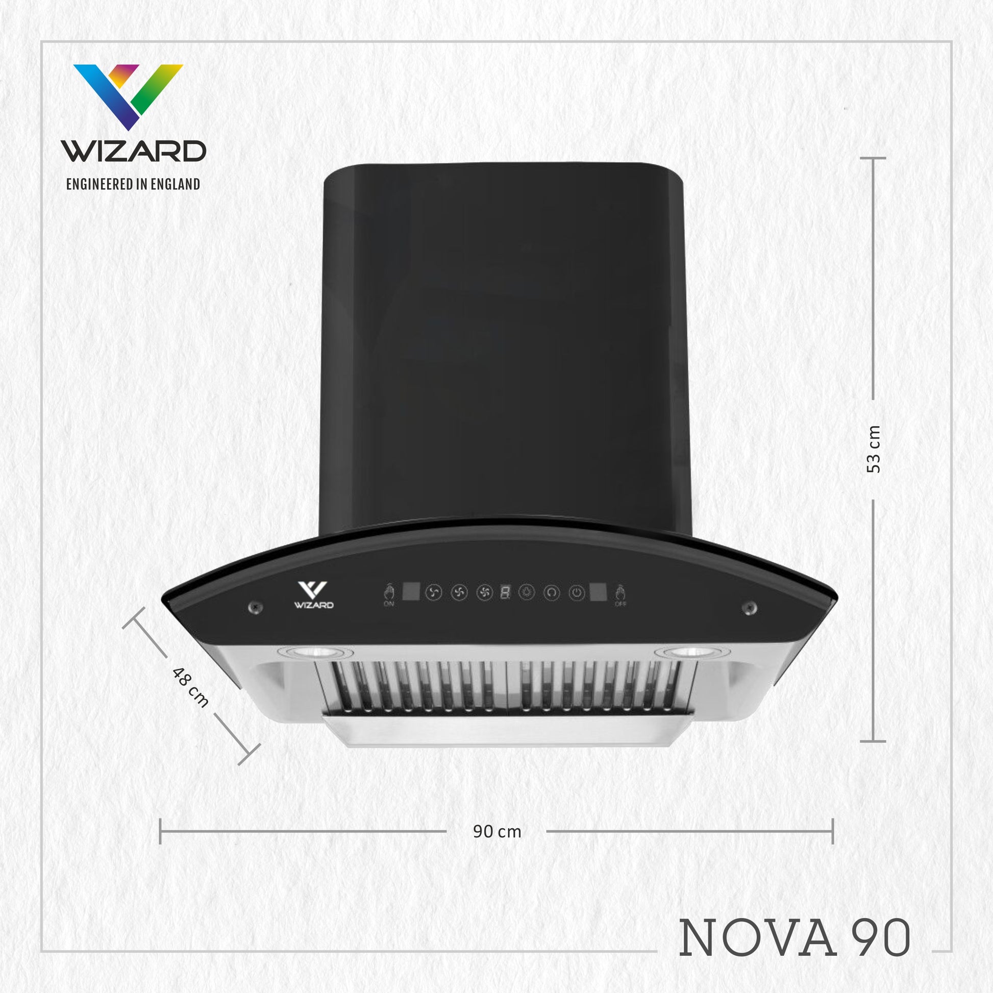 Wizard WCN90 Auto Clean Wall Mounted Black by JW Company