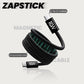 The J&W Company Zap Stick Magnetic Type-C to Type-C Fast Charging Cable – 100W PD Support, Detachable Magnetic Tip, Tangle-Free Braided Wire for Laptops, Tablets & Smartphones 
