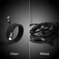 The J&W Company Zap Stick Magnetic Type-C to Type-C Fast Charging Cable – 100W PD Support, Detachable Magnetic Tip, Tangle-Free Braided Wire for Laptops, Tablets & Smartphones