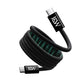 The J&W Company Zap Stick Magnetic Type-C to Type-C Fast Charging Cable – 100W PD Support, Detachable Magnetic Tip, Tangle-Free Braided Wire for Laptops, Tablets & Smartphones