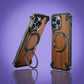 Wooden Case by JW Company | MagSafe Compatible, Slim & Shockproof Back Cover for iPhone | Premium Natural Wood Finish