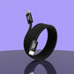 Zap Stick 60W Magnetic USB-C Cable by JW Company | Fast Charging & Detachable Connector | Durable and Tangle-Free