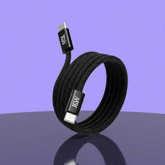 Zap Stick 60W Magnetic USB-C Cable by JW Company | Fast Charging & Detachable Connector | Durable and Tangle-Free